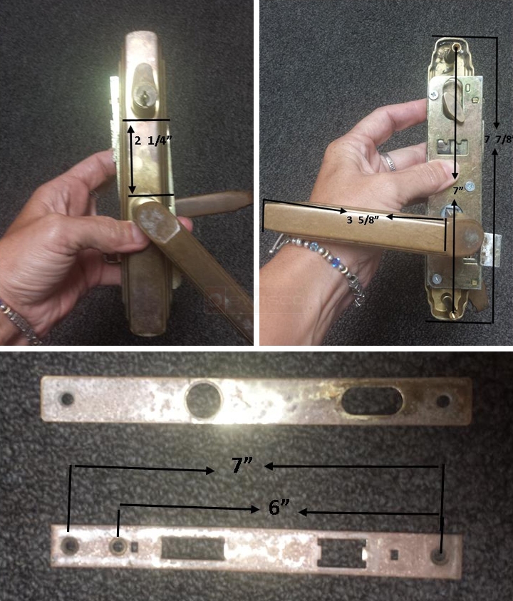 User submitted photos of a door handle set.