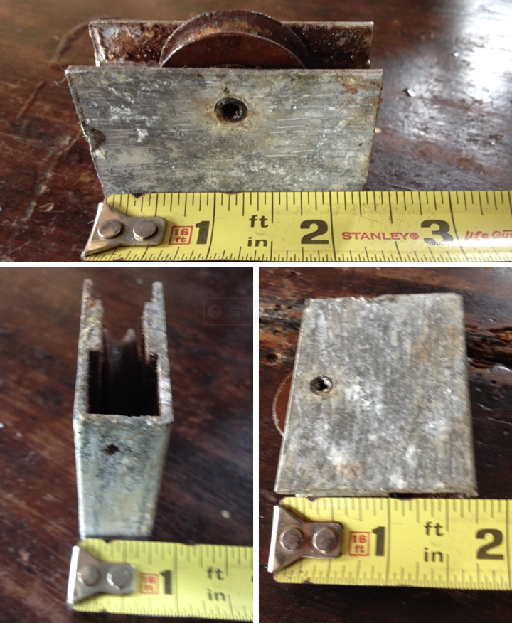 User submitted photos of a patio door roller.