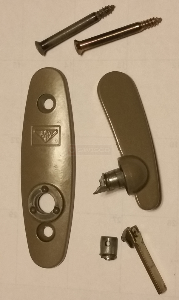 User submitted a photo of patio door hardware.