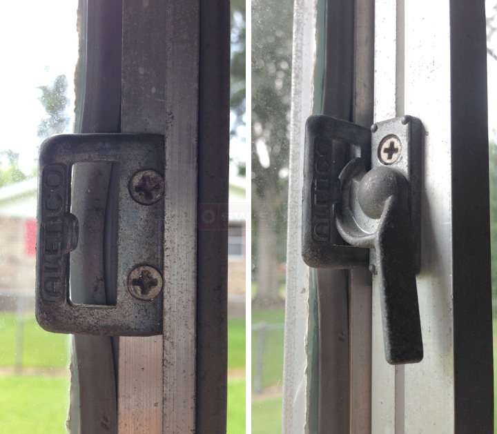 User submitted photos of a window lock & keeper.