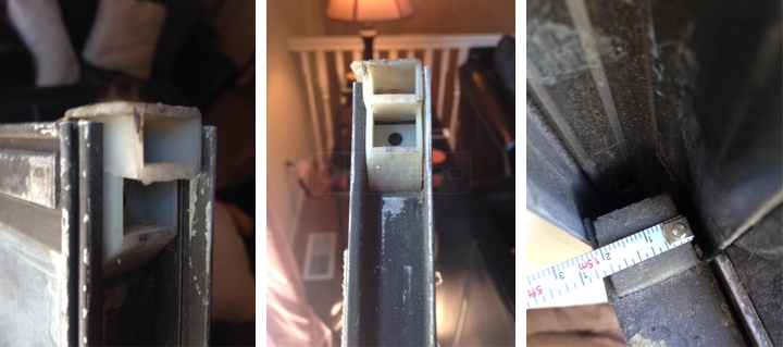 User submitted photos of a top sash guide.