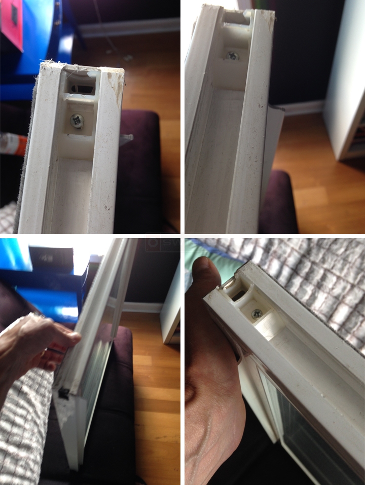 User submitted photos of a top sash guide.