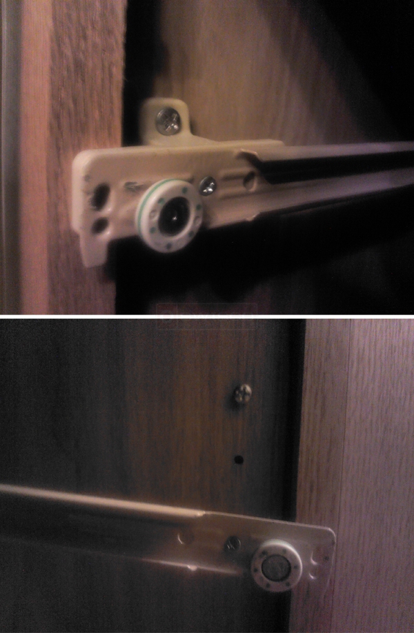 User submitted photos of drawer rollers.