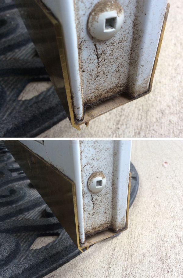 User submitted photos of a door sweep.