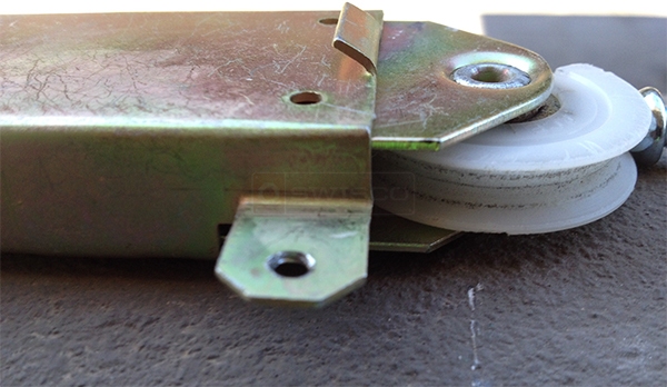 User submitted a photo of a mirror closet door roller.