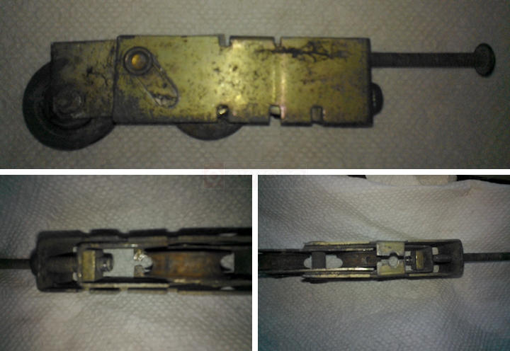 User submitted photos of a patio door roller.