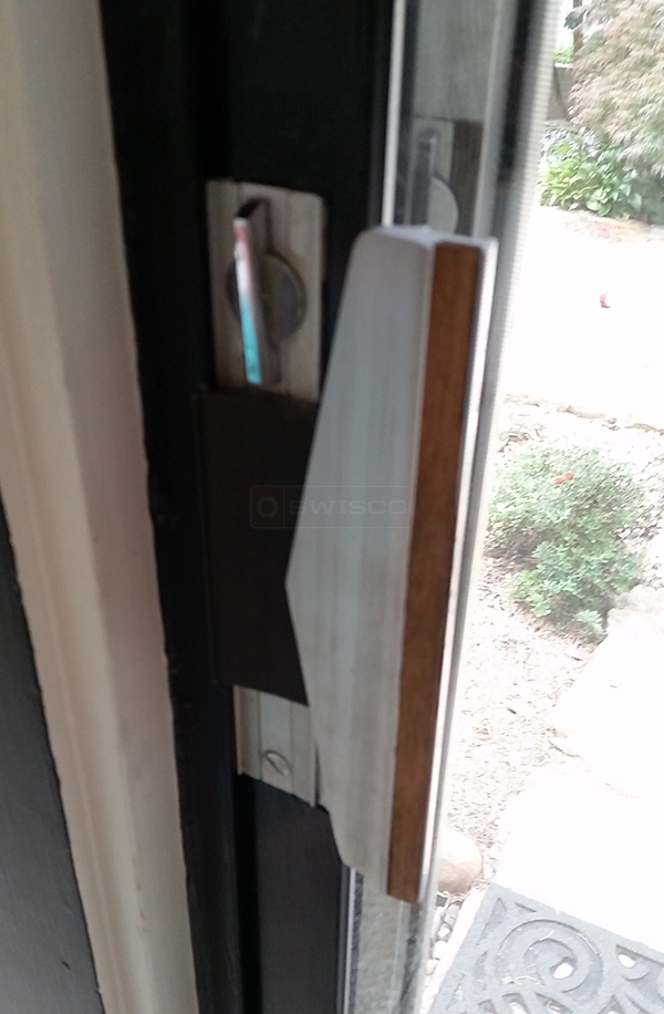 User submitted a photo of a patio door handle.