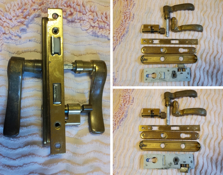 User submitted photos of a door handle set.