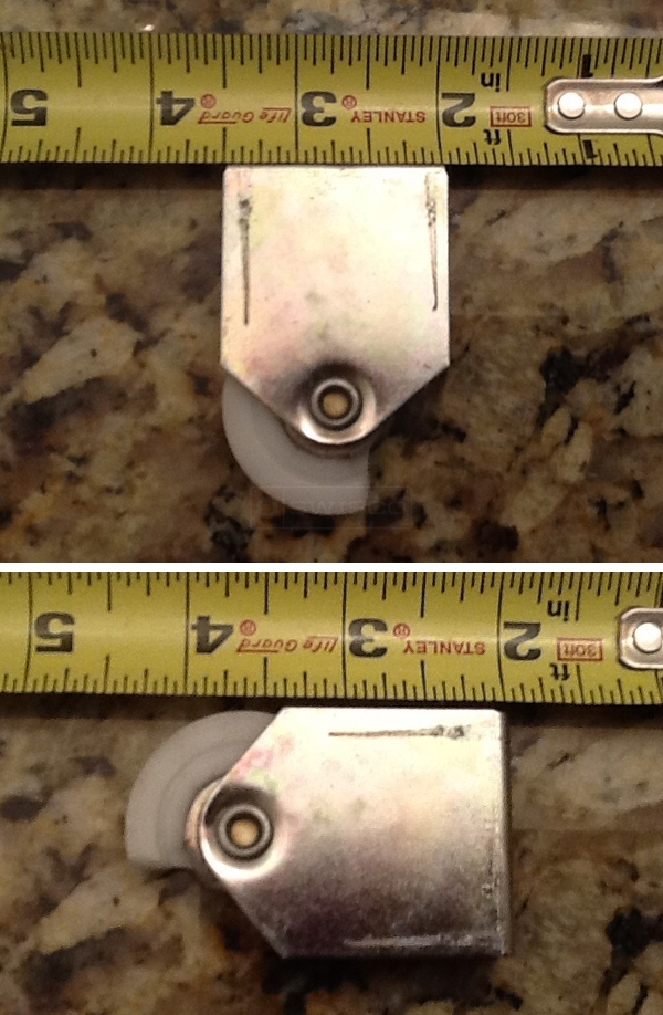 User submitted a photo of mirror closet door roller.