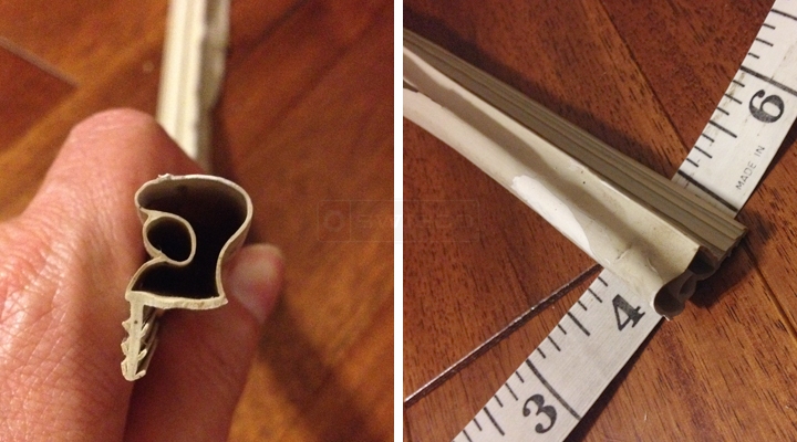 User submitted photos of weatherstripping.