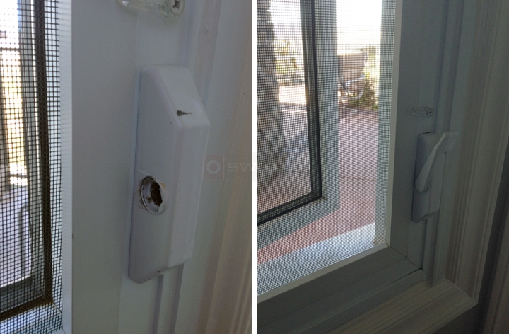 User submitted photos of a window lock.