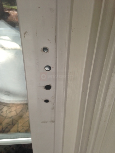 User submitted a photo of patio door hardware.