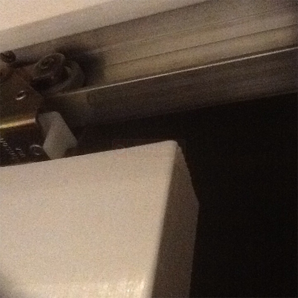 User submitted a photo of closet door hardware.