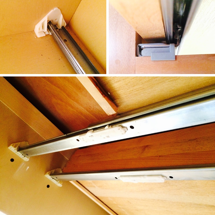 User submitted photos of drawer hardware.