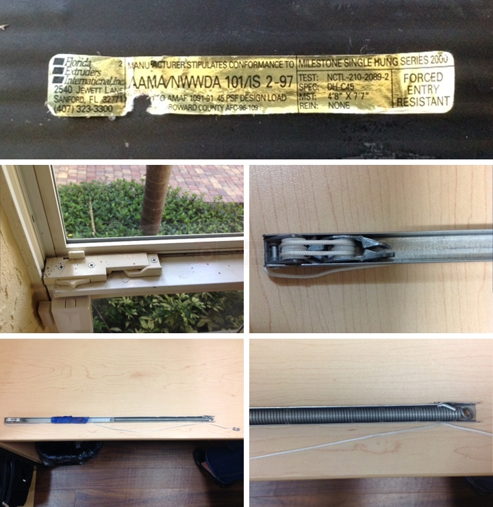 User submitted photos of a window balance.