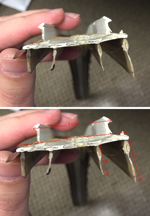 User submitted photos of a door sweep.