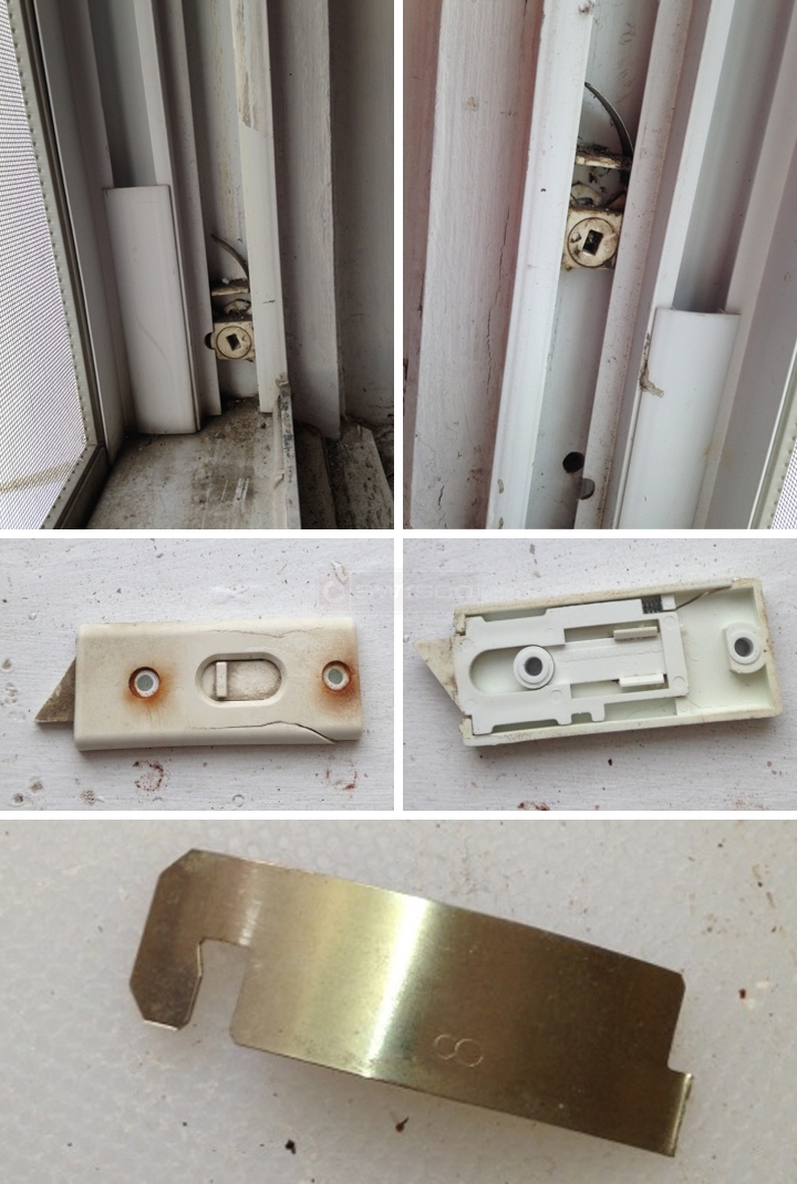 User submitted photos of window hardware.