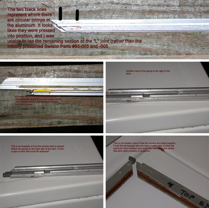 User submitted photos of window hardware.