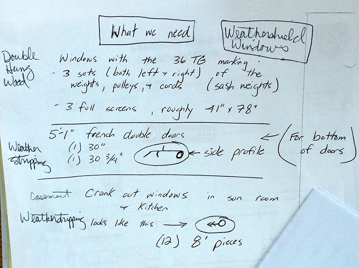 User submitted a diagram of weatherstripping.