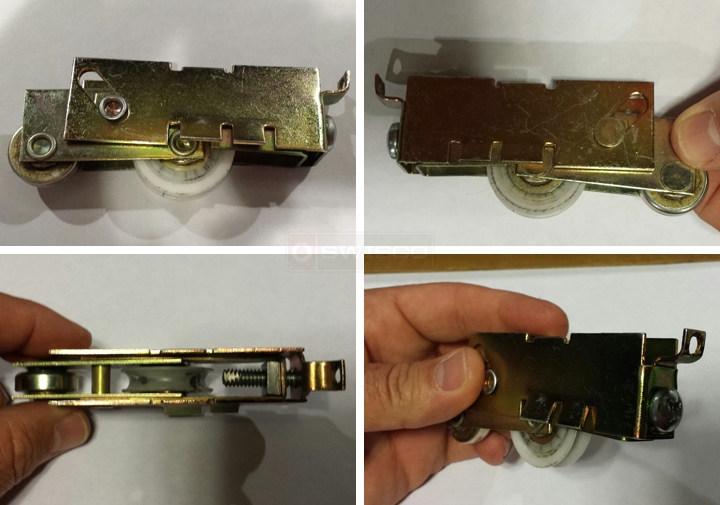 User submitted photos of a patio door roller.