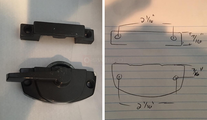 User submitted photos of a window lock.