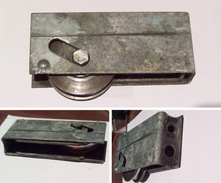 User submitted photos of a patio door roller.