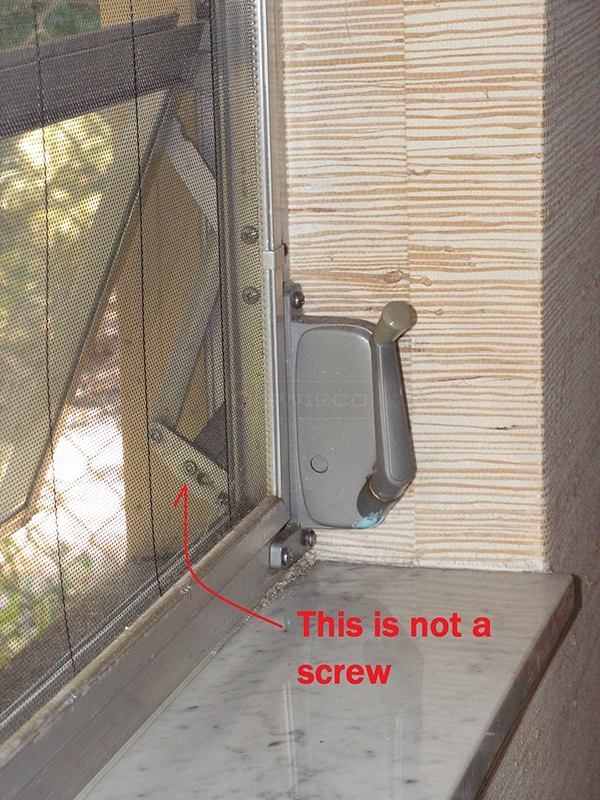 User submitted a photo of a window operator.