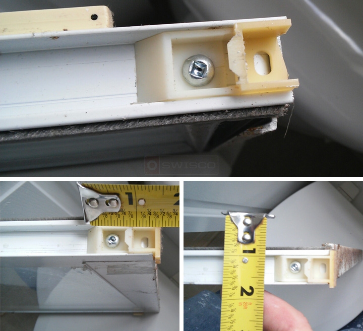 User submitted photos of a top sash guide.