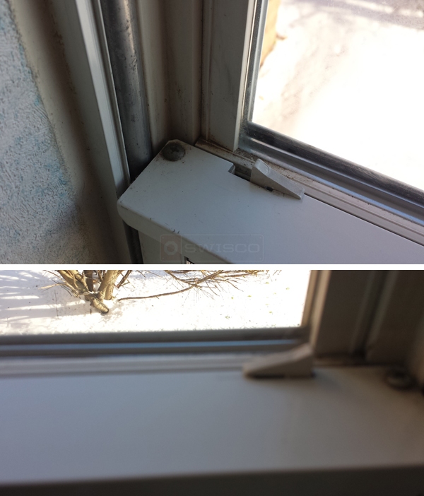 User submitted photos of window hardware.