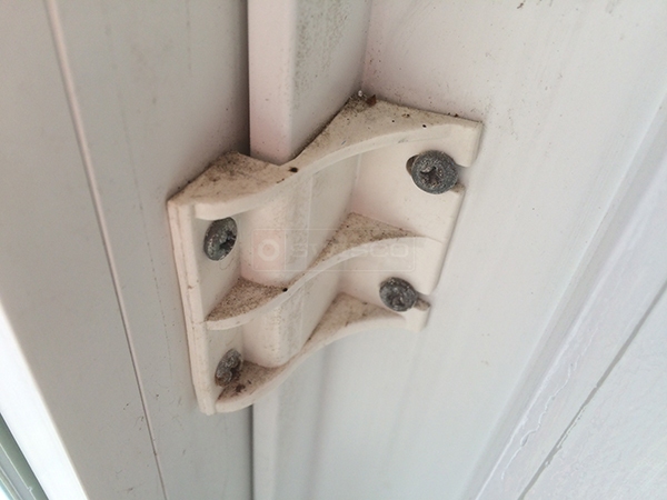 User submitted a photo of patio door hardware.