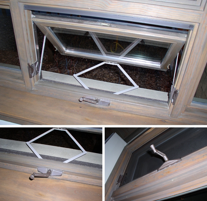 User submitted photos of an awning window operator.