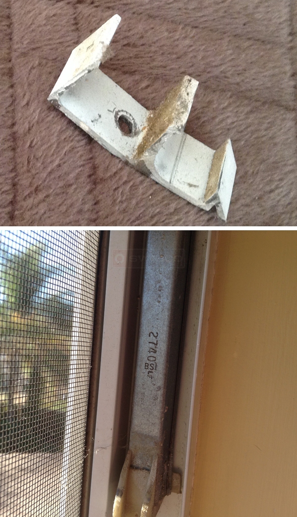 User submitted photos of window hardware.