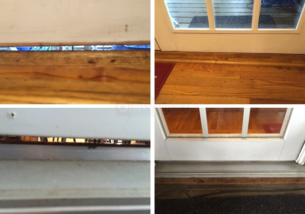 User submitted photos of a door sweep.