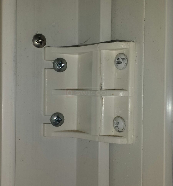 User submitted a photo of a patio door bracket.