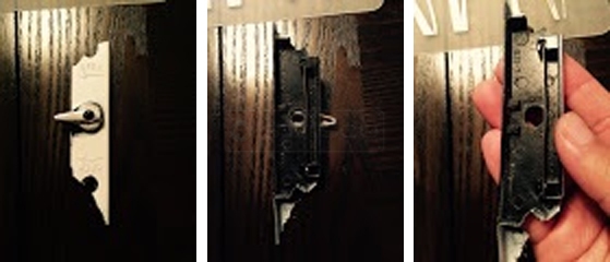 User submitted photos of patio door hardware.
