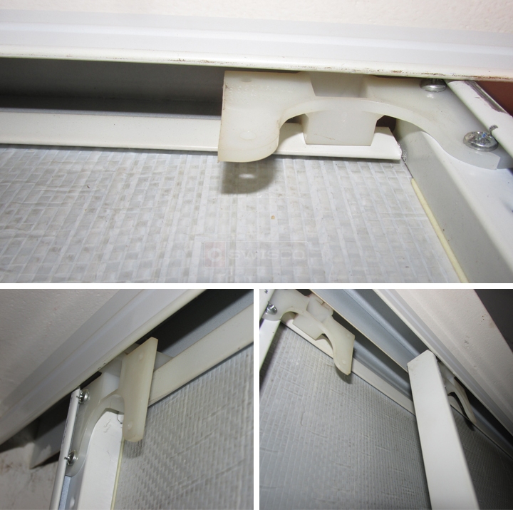 User submitted photos of mirror closet door hardware.