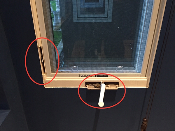 User submitted a photo of window hardware.