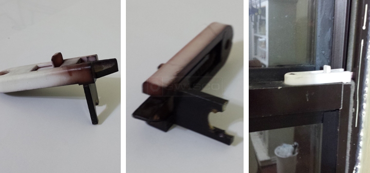 User submitted photos of a tilt latch.