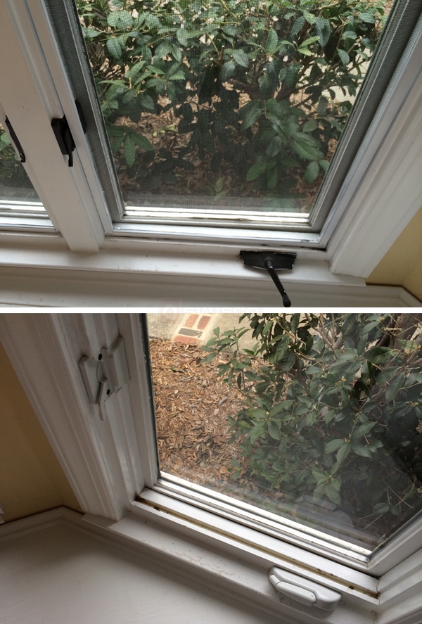 User submitted photos of window hardware.