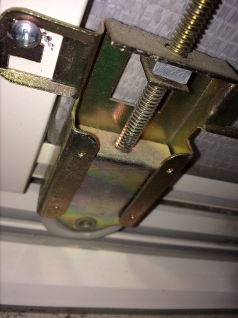 User submitted a photo of closet door hardware.