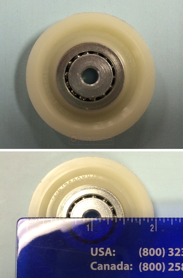 User submitted photos of a patio door roller.