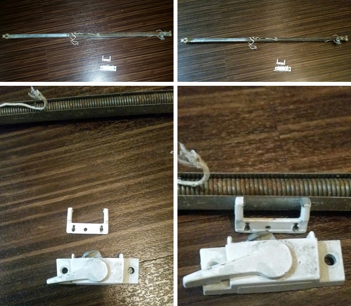 User submitted photos of window hardware.