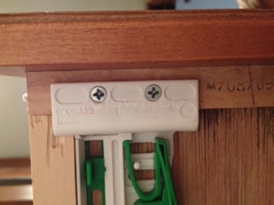 User submitted a photo of drawer hardware.