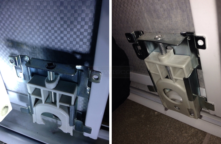 User submitted photos of closet door rollers.