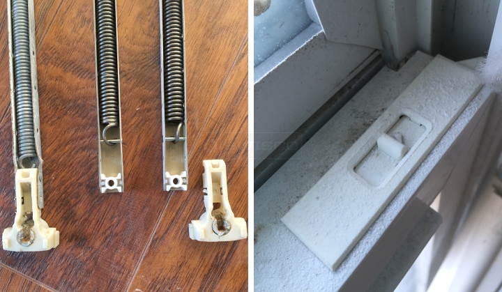 User submitted photos of window hardware.