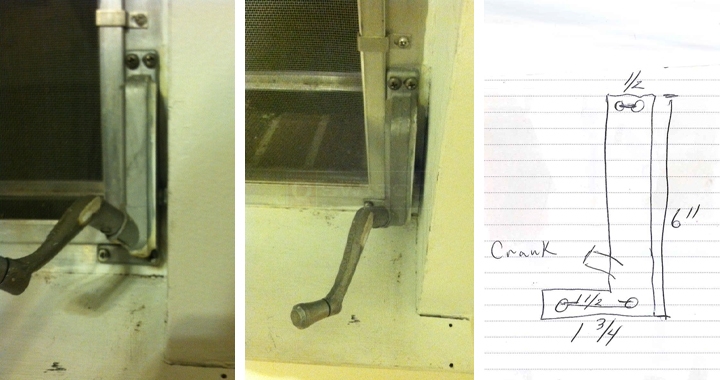 User submitted photos of a window operator.