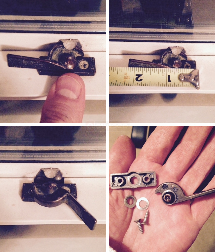 User submitted photos of a window lock.