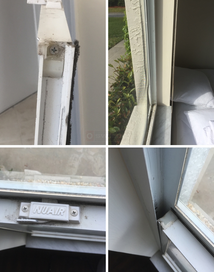 User submitted photos of window hardware.