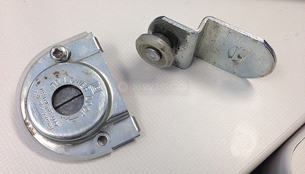 User submitted a photo of a closet door roller.