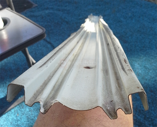 User submitted a photo of mirror closet door track.